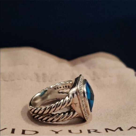 David Yurman 11mm Albion ring in Hampton topaz 7 - Picture 5 of 6